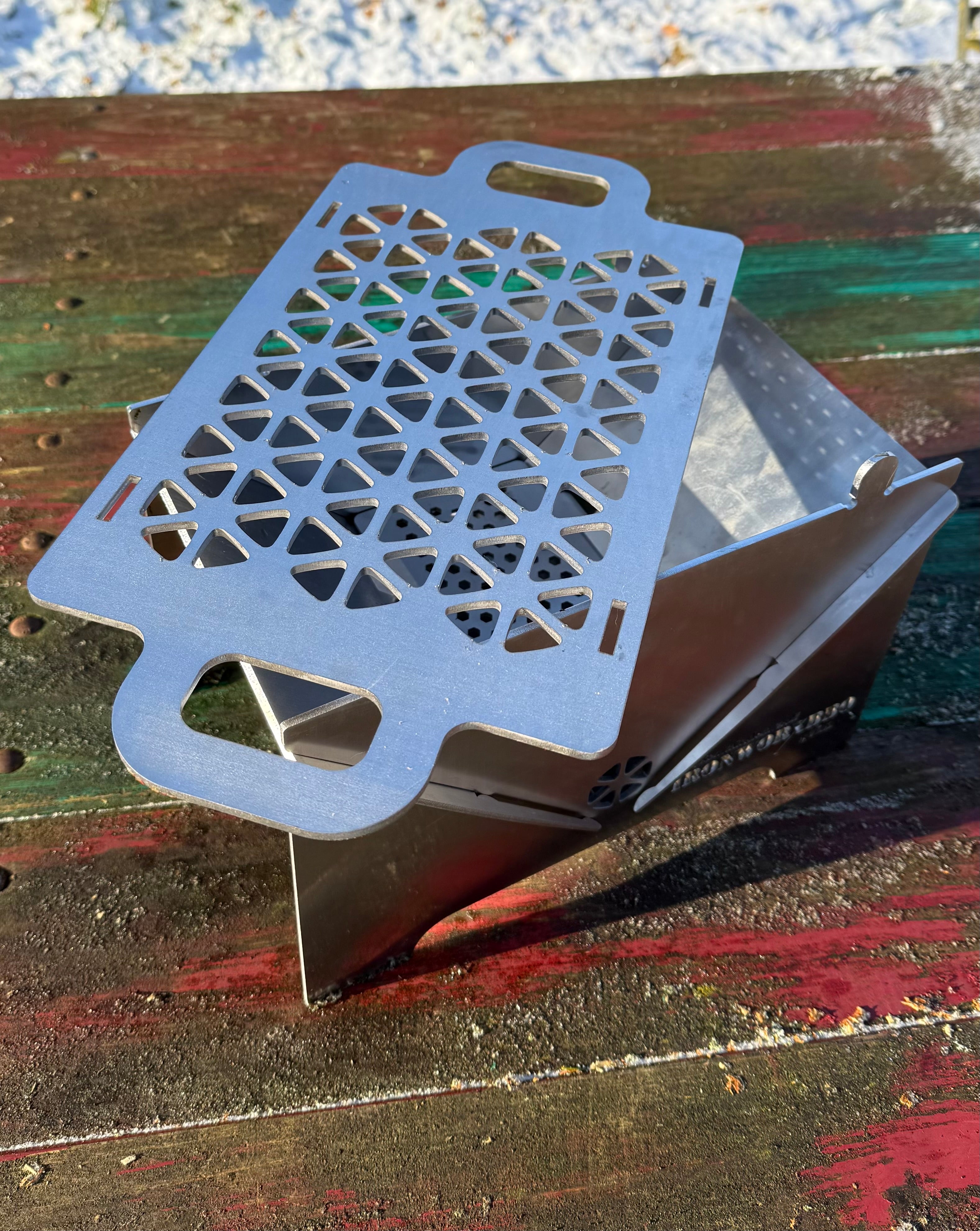 Edelstahl Holzkohlegrill