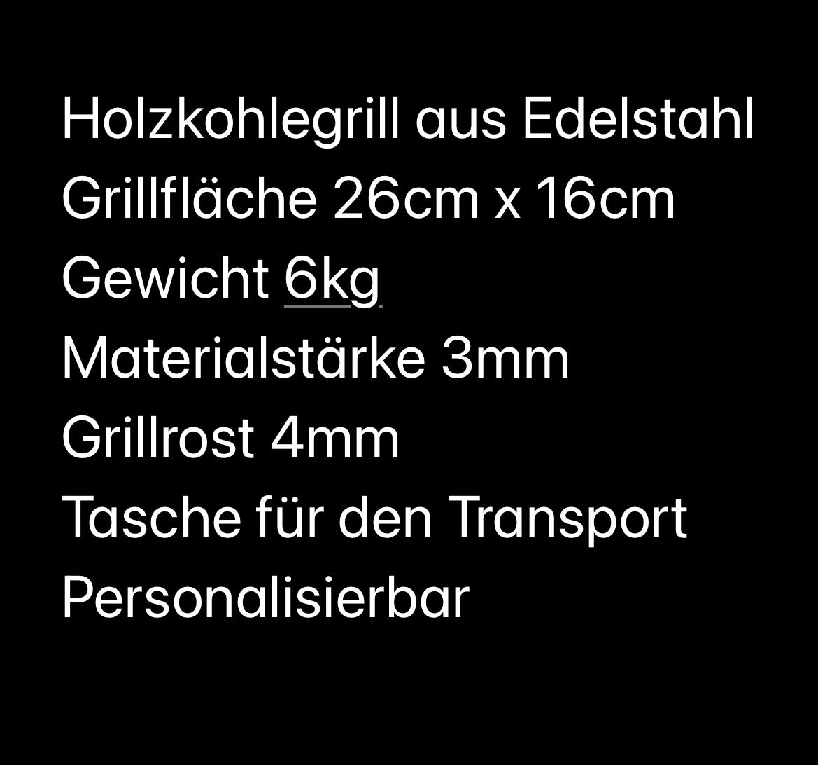 Edelstahl Holzkohlegrill